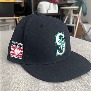 New Era Seattle Mariners Navy Cap with Teal and White Logo